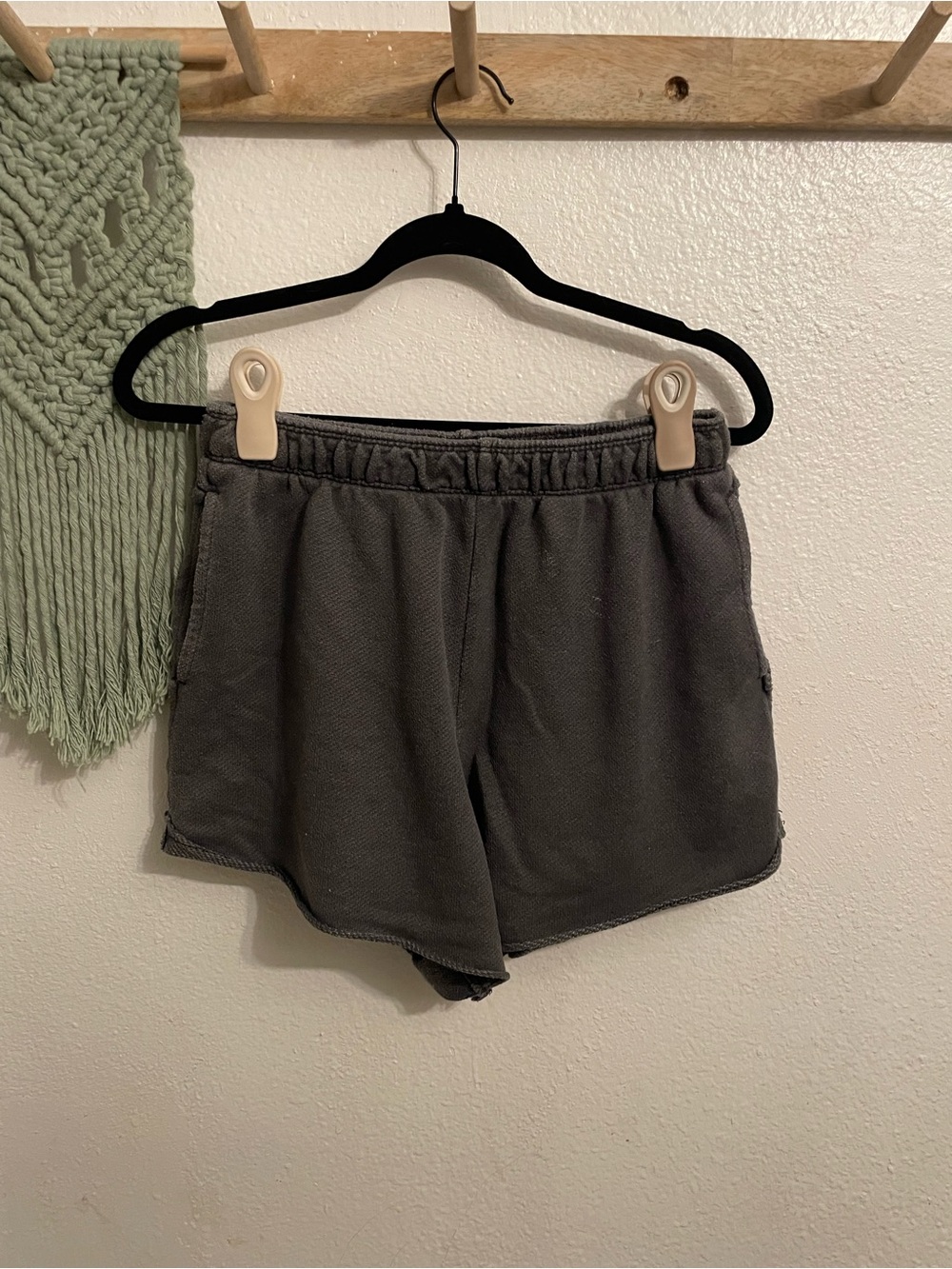 aerie Charcoal Gray Athletic Lounge Shorts